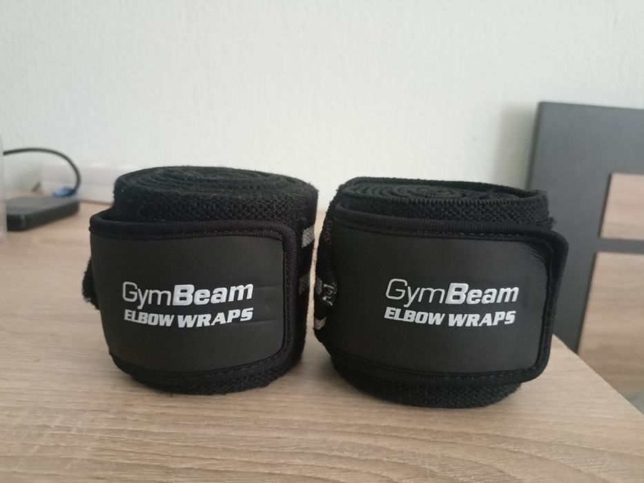 GymBeam бинтове за лакти, налакътник, elbow wraps
