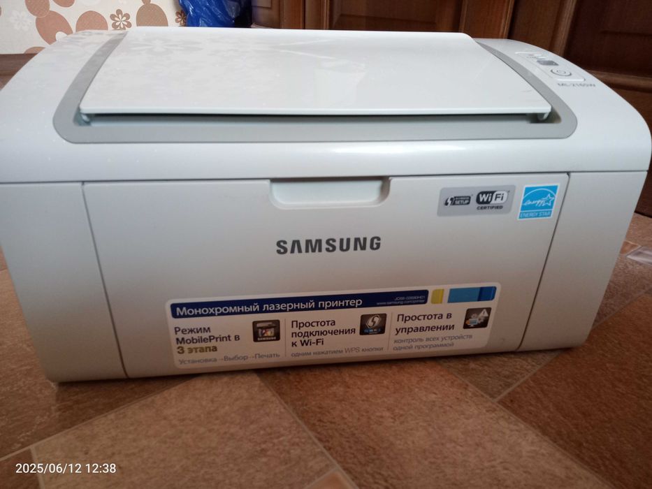 Монохромный лазерный принтер Samsung ML-2165W, компактный Беспроводной