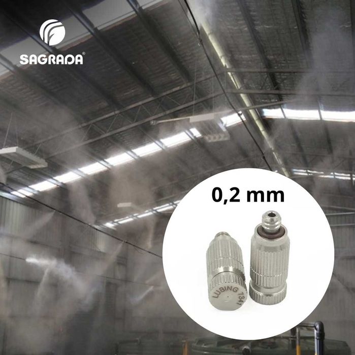Yuqori bosimli tuman hosil qiluvchi forsunka 0.2 mm