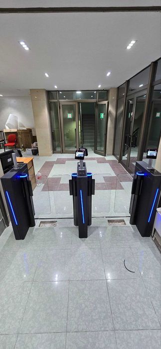 Турникет распашной стеклянный Turbo ES3216-1 Matt Black