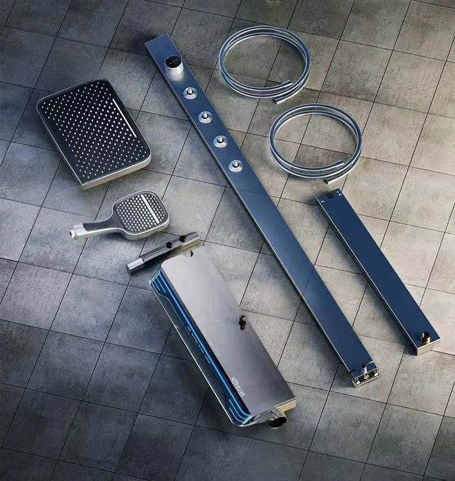 Модерен хидромасажен душ с дисплей и LED подсветка D38