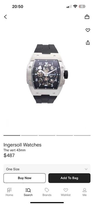 Часы Ingersoll the Vert 43 мм
