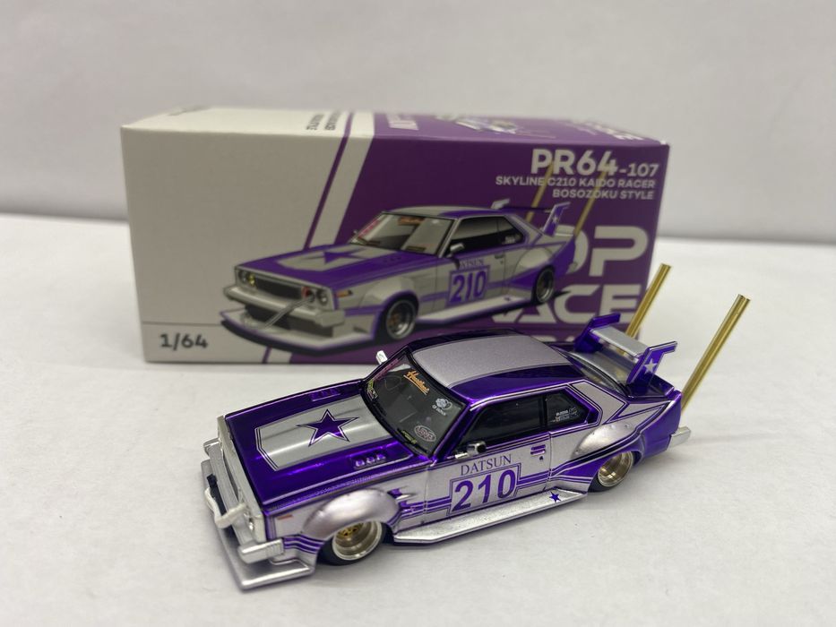 POP RACE Skyline C210 Kaido Racer Bosozoku  macheta auto scara 1:64