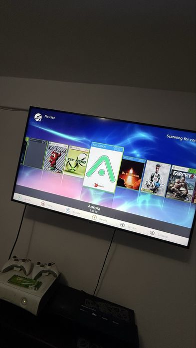 Xbox 360 alb modat 500gb hdd