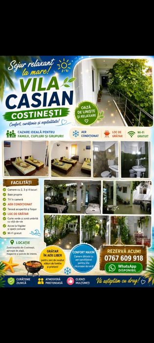 Cazare Costinesti /Nibiru(camere pentru toate buzunarele)