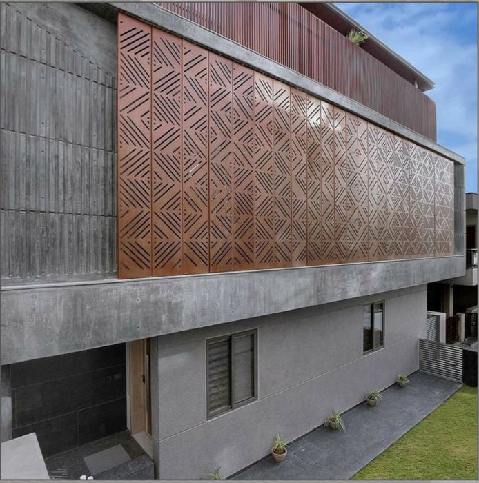 Фасадные панели из металла, Перфорированные, Арт панели