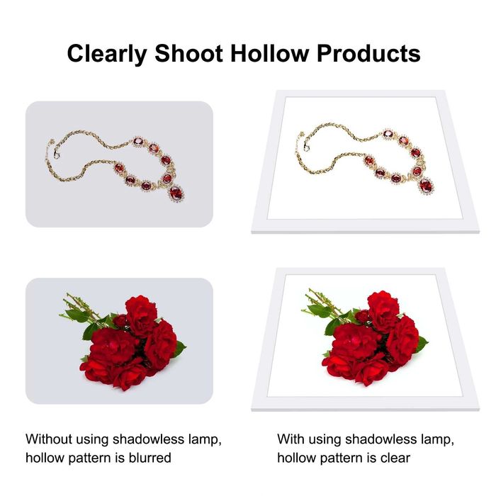 Panou LED 38cm Puluz pentru fotografie de produs, fundal LED cort foto