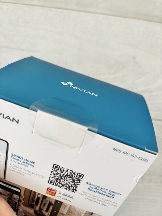 Camera supraveghere WiFi Nivian 2K Dual Lens, rotativa, Auto Tracking