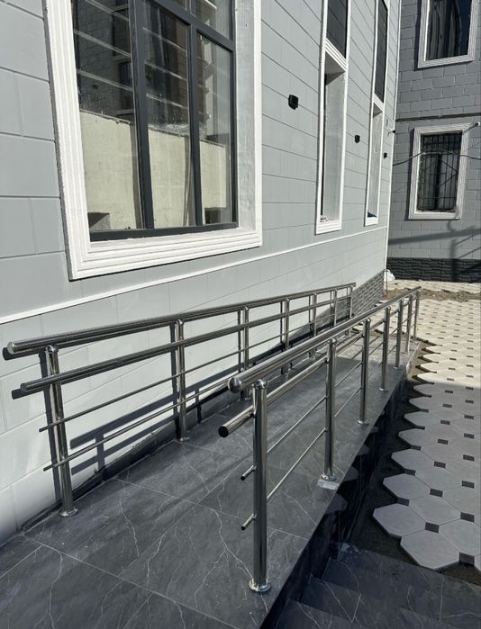 Перила из нержавеющий стали, лестницы, поручни, ограждение, пандусы