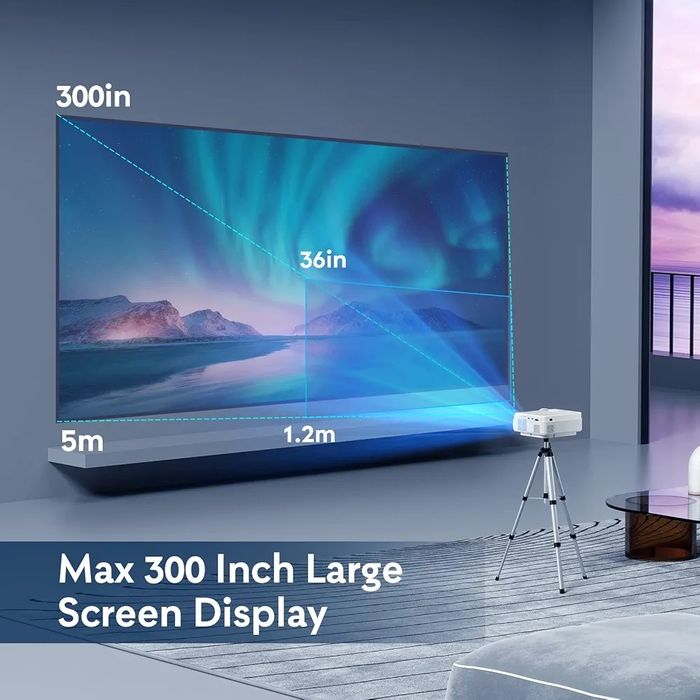 YEZMEK 5G WiFi Bluetooth проектор