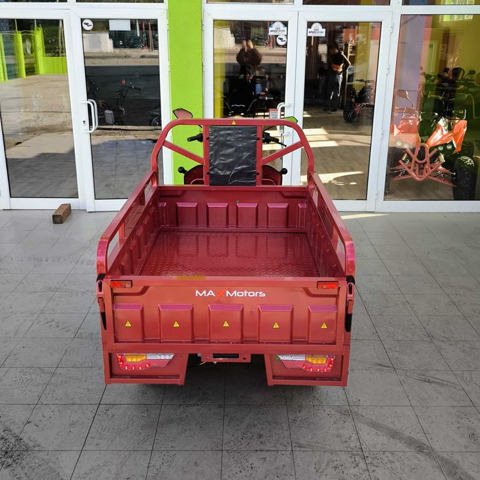 Електрическа товарна триколка HEAVY CARGO 2000W/60V/42Ah - RED