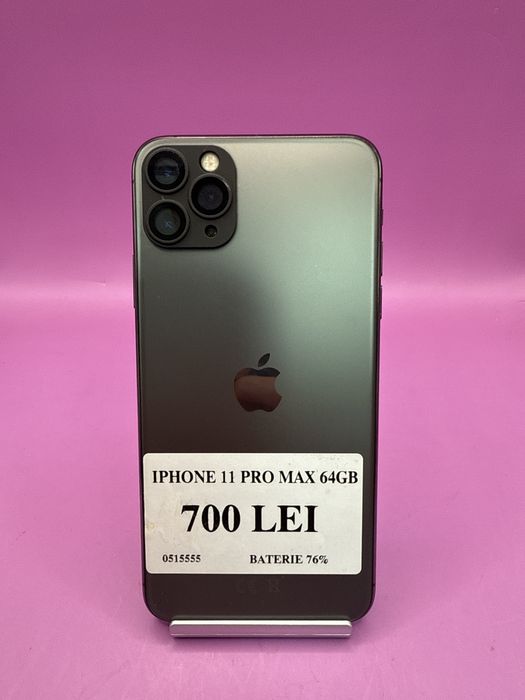 Iphone 11 Pro Max 64GB Baterie 76% •Matei Amanet Crangasi•