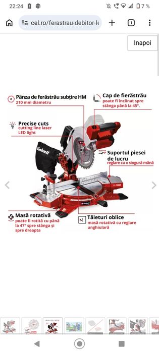 Cirular einhell  nou cu garantie