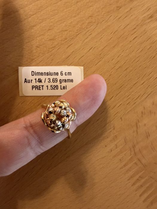 Inel Aur 14 K cu pietre