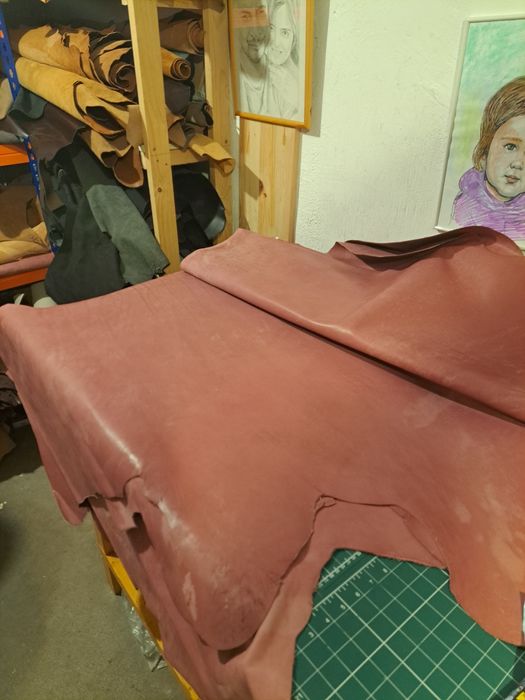 Piele tabacita, piele la metru, leather handmade
