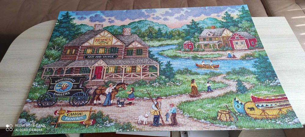 Намалявам на 20 лв. много красиви наредени и залепени пъзели!