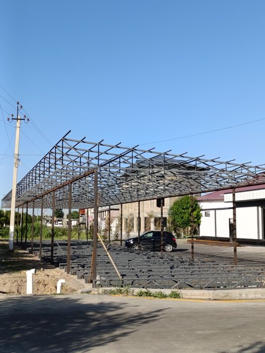 Qurilish Metal konstruktsiya uy va binolar uchun