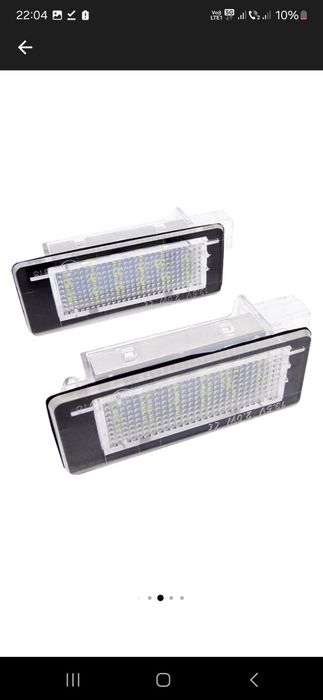 Set becuri lampi led numar Dacia Duster Logan Lodgy Renault Scenic