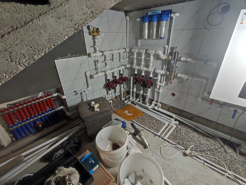 Отопления Тёплый пол Катёл Установка Аристон установка Батарейка