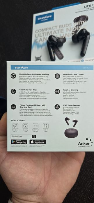 Căști wireless soundcore life  P3 Anker negre