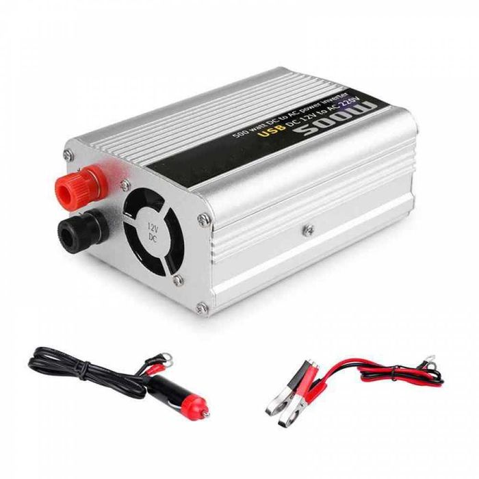 Invertor convertor auto 12v la 220V 500W, USB priza universala