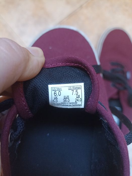 Vans Maroon Authentic Lace Up, N38