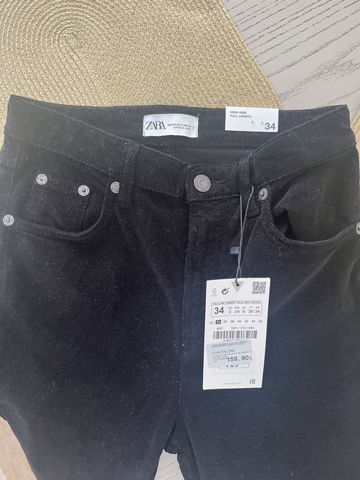 Blugi reiat negri evazati Zara 34 noi cu eticheta