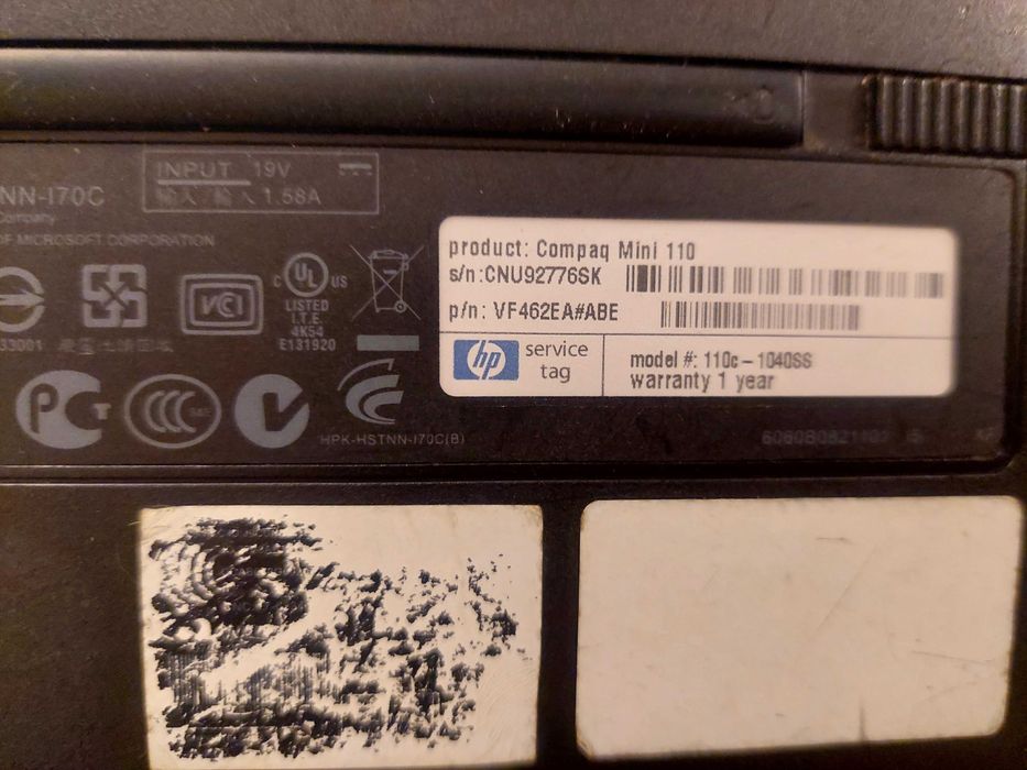 Работещ лаптоп HP compaq mini