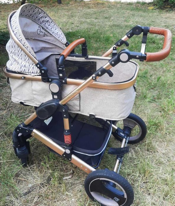 Комбинирана бебешка количка + Подарък столче за колаМони