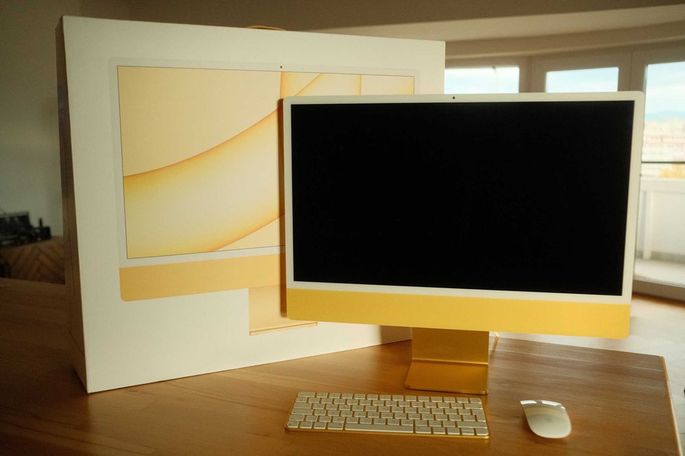 Apple iMac 24” Procesor M1 – 16GB RAM / 512GB SSD – Galben – Ca nou