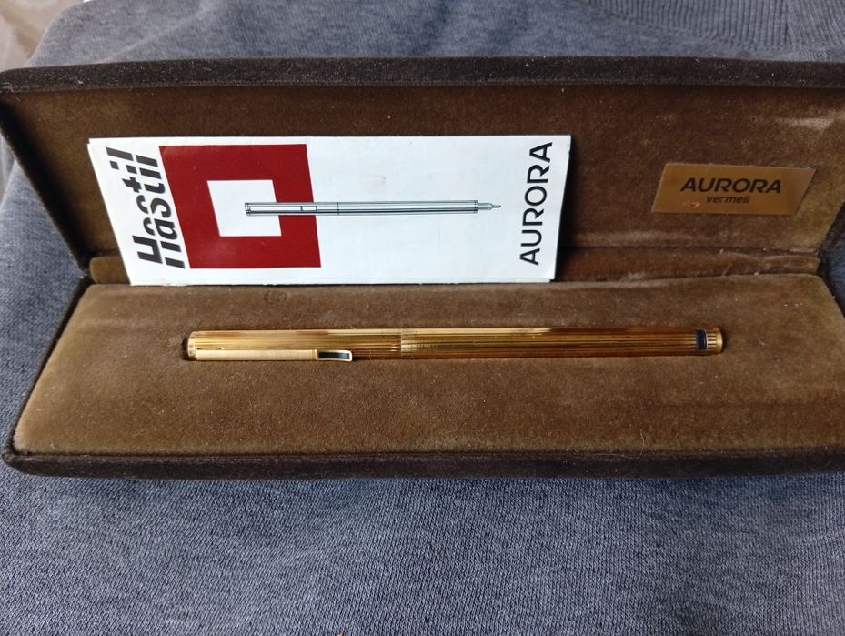 Stilou Aurora  argint placat cu aur