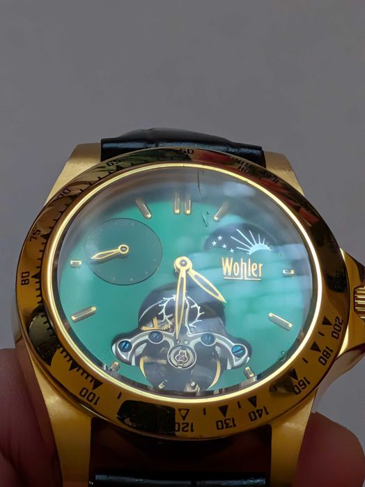 Vand ceas mecanic,automatic se poate intoarce si manual-WOHLER-stare buna.