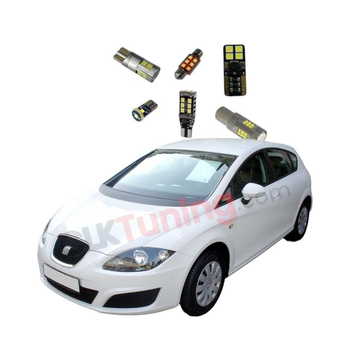 Pachet becuri led leduri pt iluminare interior Seat Leon 1P