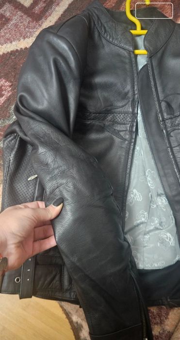 Premium HELD Ladies Black Motorcycle Leather Touring Jacket
