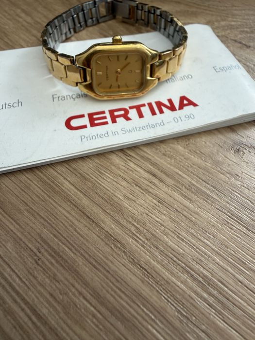 Елегантен дамски кварцов часовник CERTINA, произведен в Швейцария