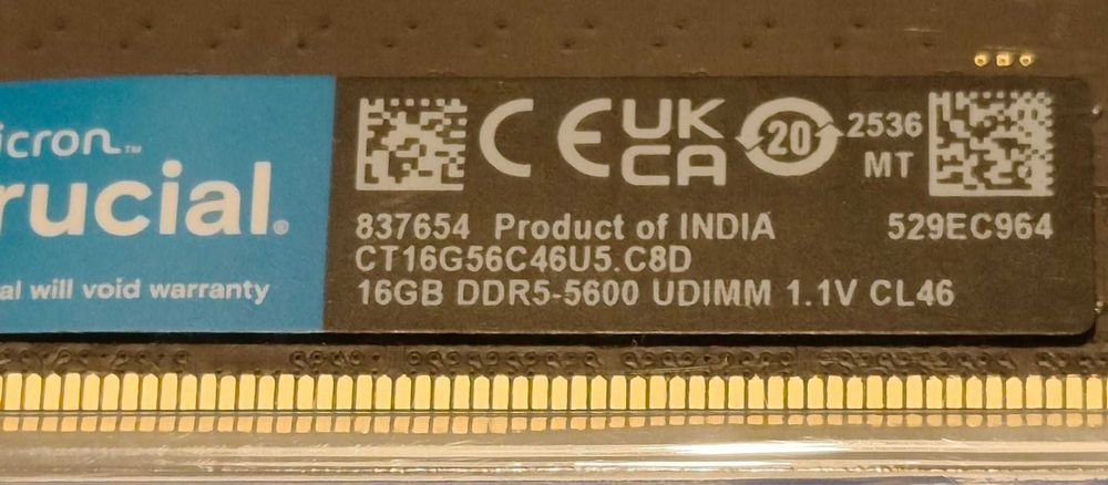 Kit Procesor i5 12500 + Memorie DDR5 16Gb 5600 ( 32Gb ) Crucial