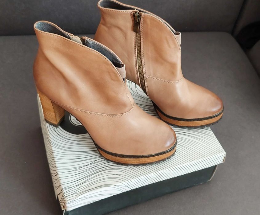 Дамски боти, естествена кожа, р-р 39, НОВИ