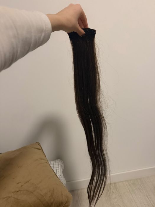 Extensii clip on 80 cm,par natural ,double drawn,300 g