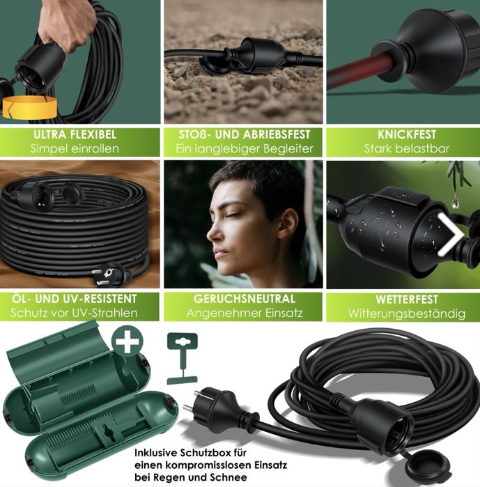 KESSER® удължителен кабел със защитна капачка