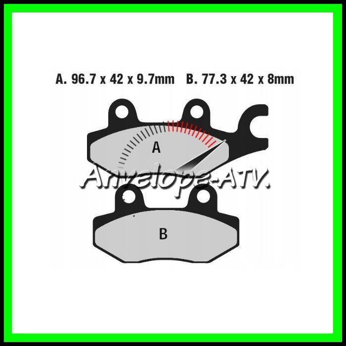 Placute Frana KAWASAKI Brute Force 650 750 Teryx 750 800 Mule PRO 820