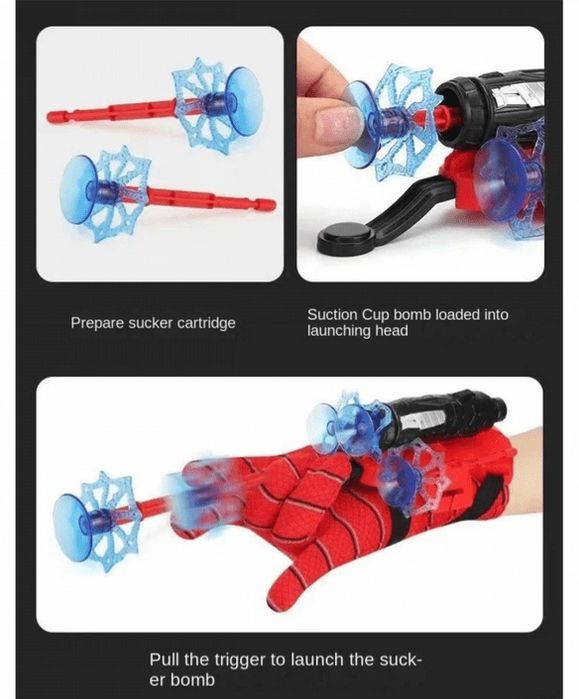 Ръкавица на Спайдърмен с изстрелвачка