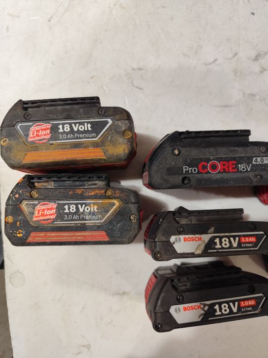 Батерии Бош Bosch 18 V pro core 3 и 4 амперачаса