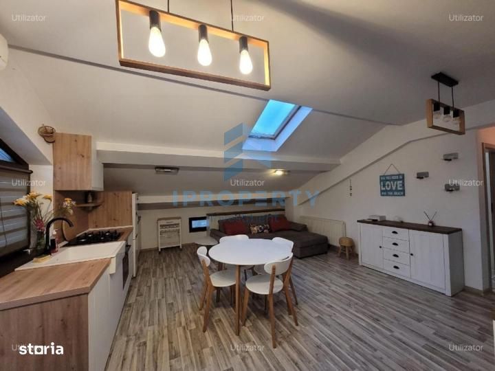 Apartament 2 camere 1 Mai complet utilat si mobilat cu centrala propri
