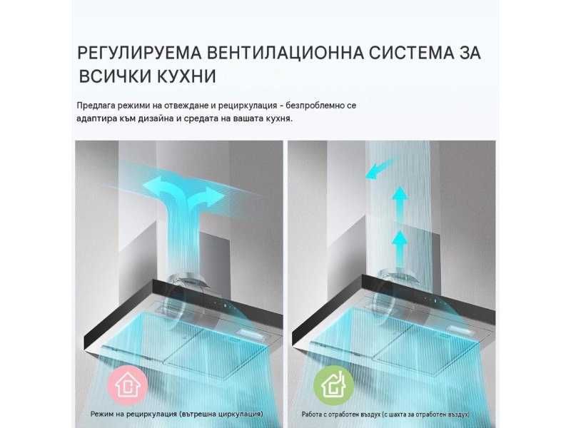 Кухненски Абсорбатор 60 см COMFEE CHW 7.6M77A3 - 36W, 650м³/ч, A+++