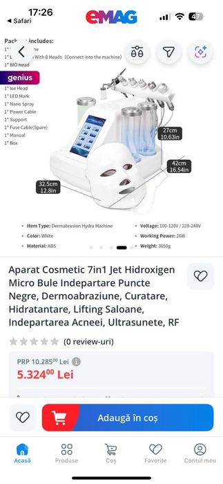 Aparat cosmetic 7 în 1