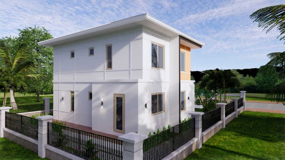 НА ИЗПЛАЩАНЕ - Двуетажна сглобяема къща с 4 спални, 156 кв. м