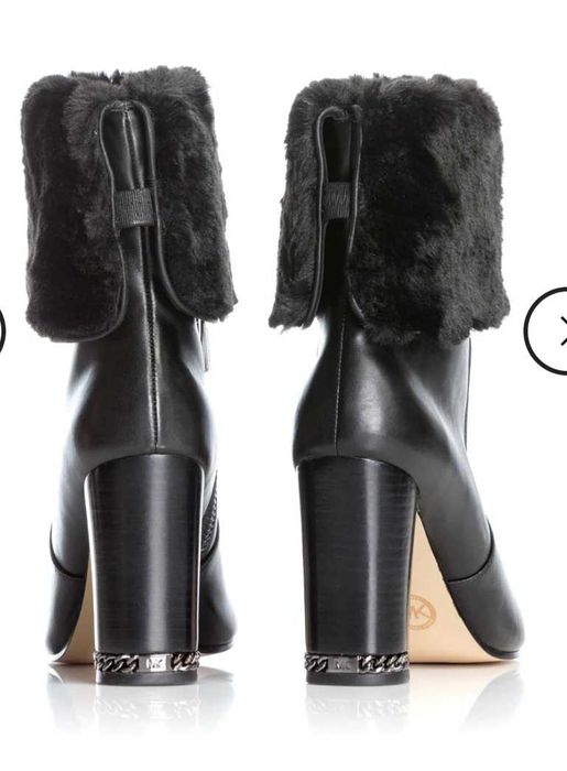 Ghete cu toc piele Michael Kors