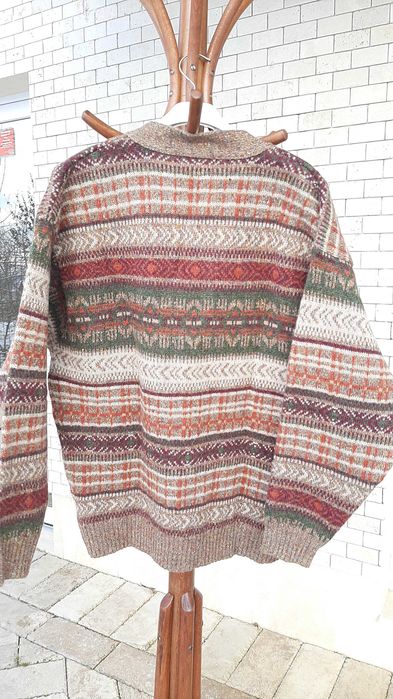 Cardigan barbatesc, nou, lana pura, L, nou, Mauritius