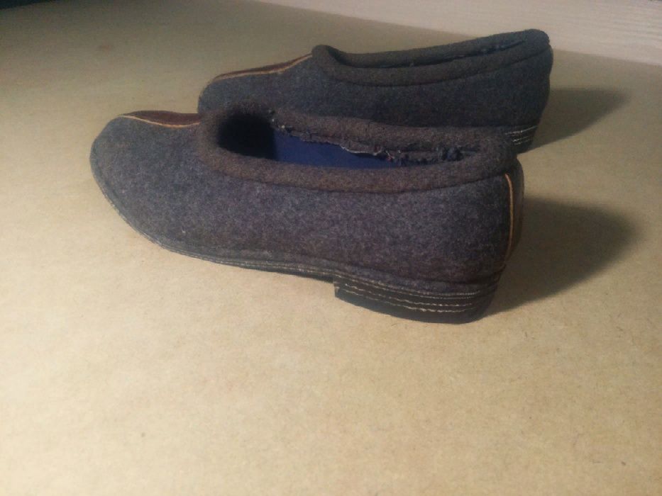 тапочки из войлока