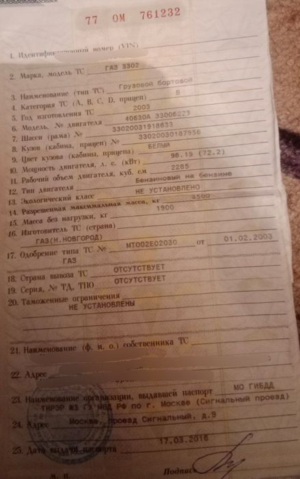 Грузовой Газель.